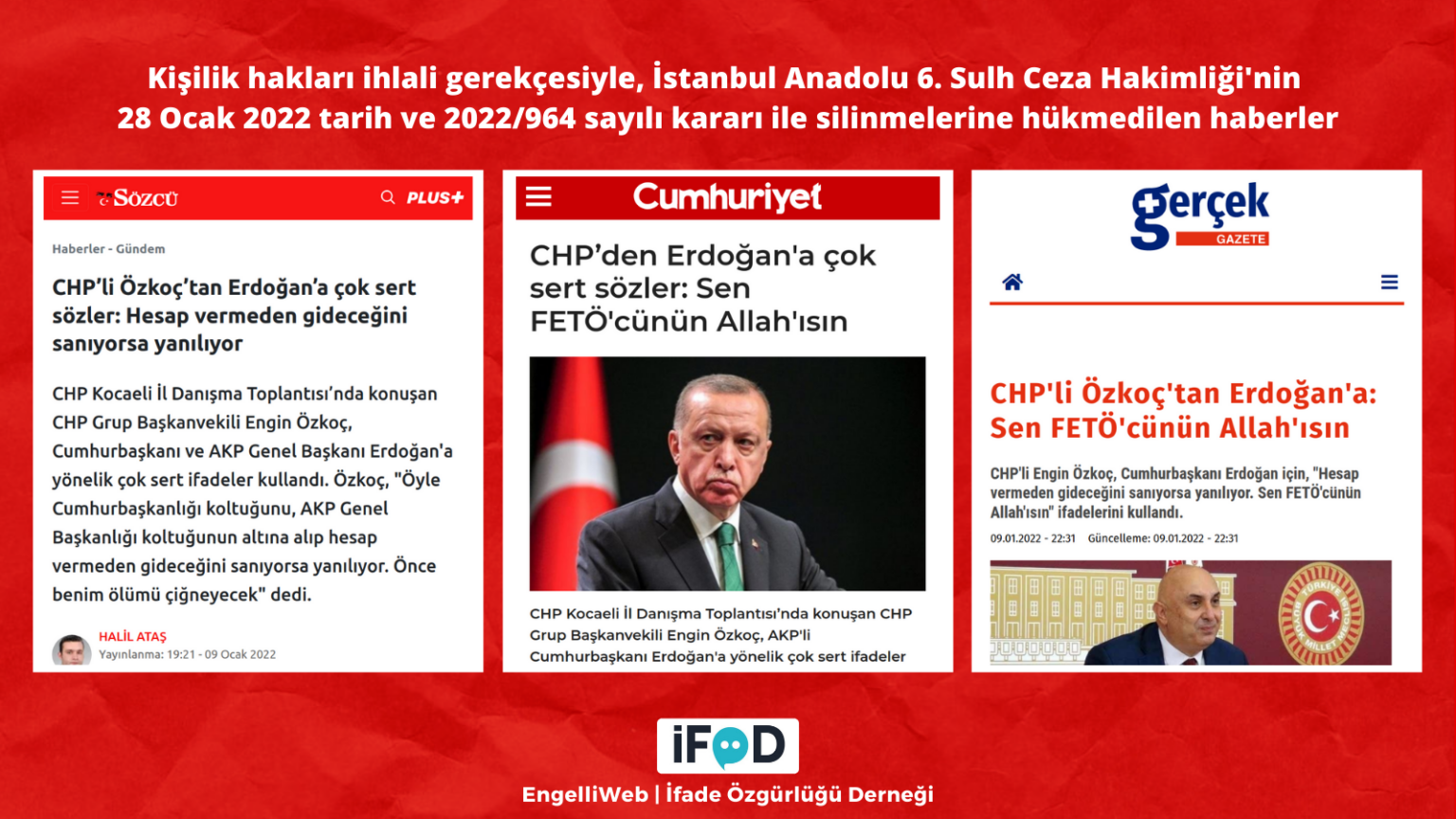 CHP Grup Başkanvekili Engin Özkoç un Cumhurbaşkanına yönelik