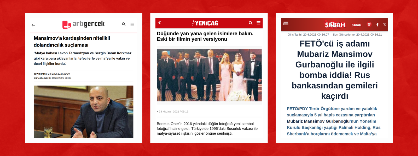 News reports blocked from access by the Istanbul 9th Criminal Judgeship of Peace