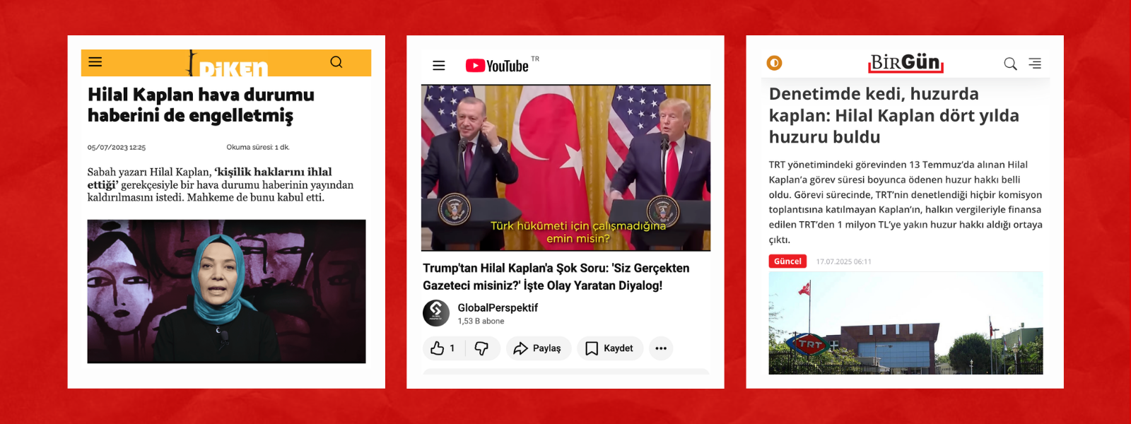 News articles blocked from access by the Istanbul 8th Criminal Judgeship of Peace
