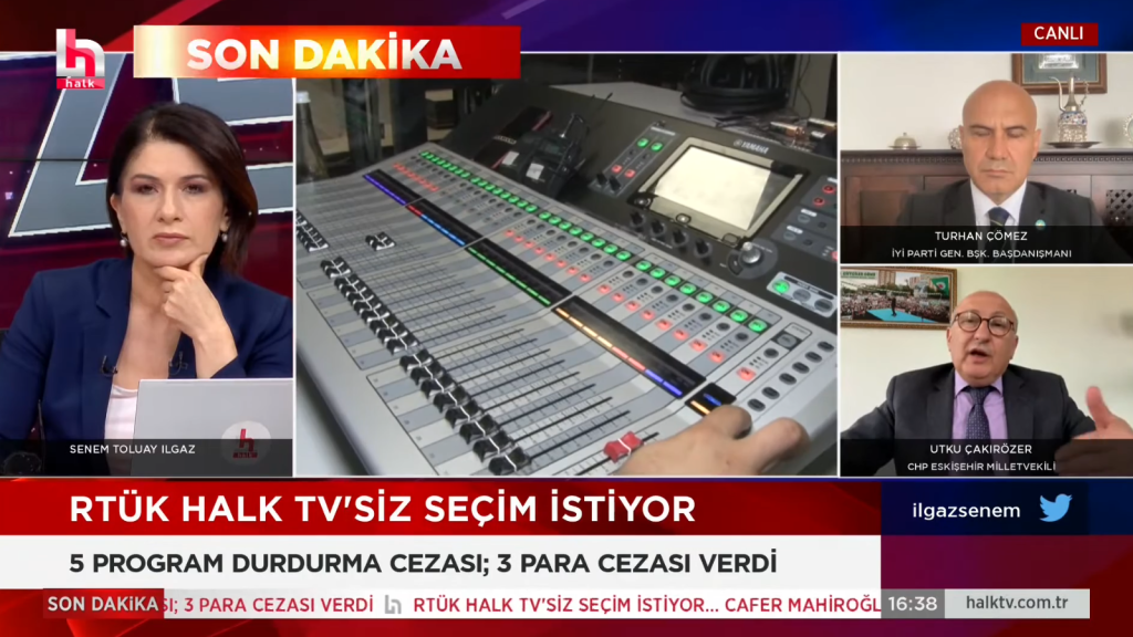 The blocking of EngelliWeb was discussed on Halk TV