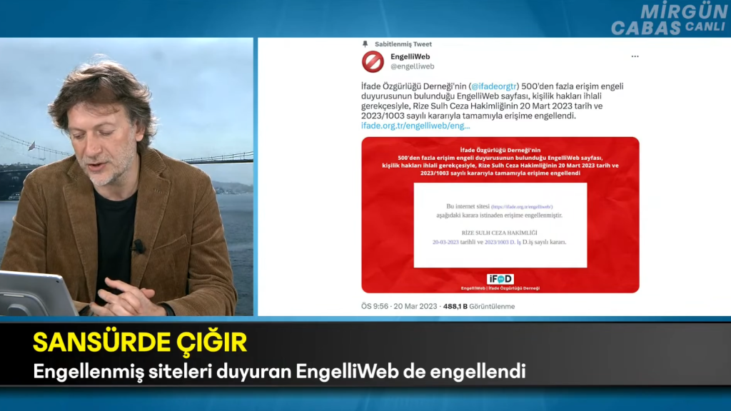 The blocking of EngelliWeb was discussed on GAIN