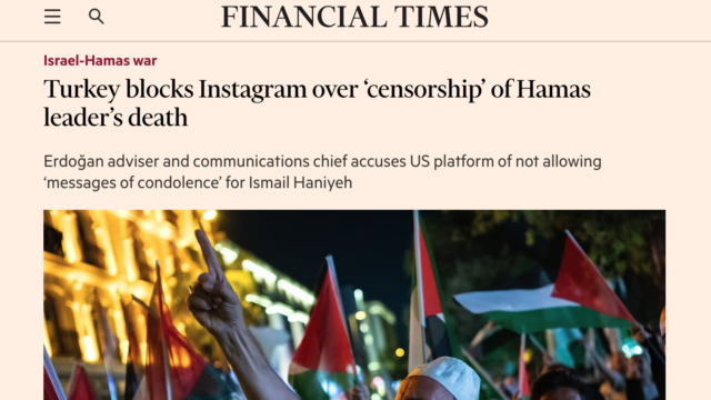 Financial Times reports on the Instagram block using İFÖD data
