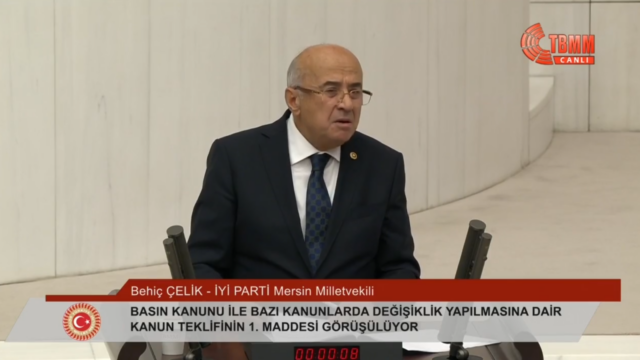 Behiç Çelik, EngelliWeb 2020 verilerini TBMM’de kullandı