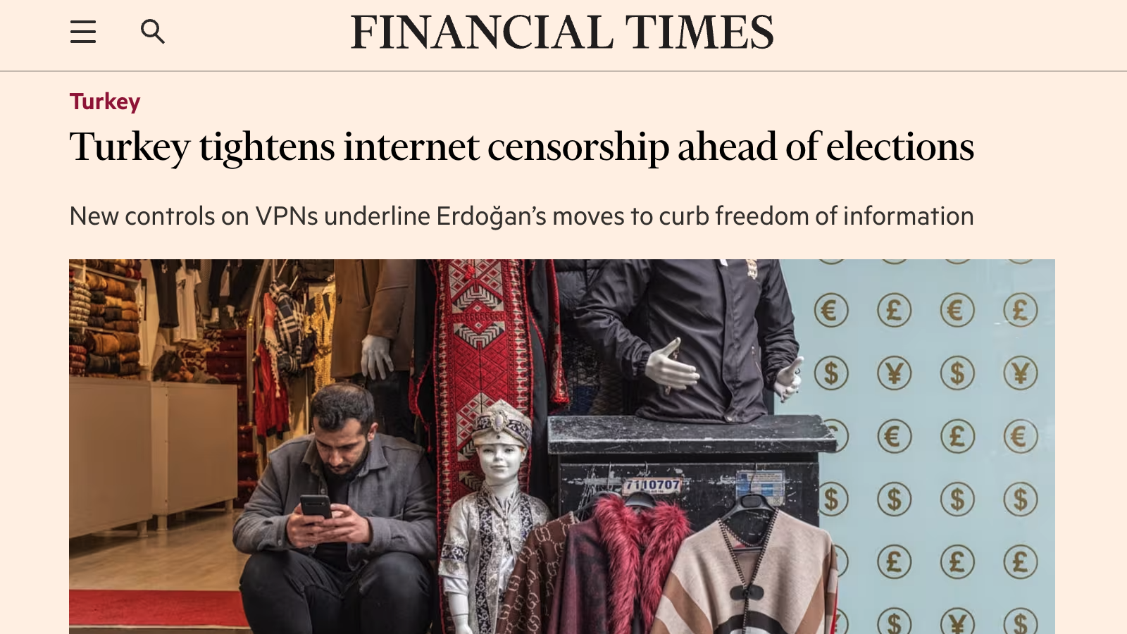 Financial Times, seçim öncesi internet sansürünü İFÖD verileriyle ele aldı