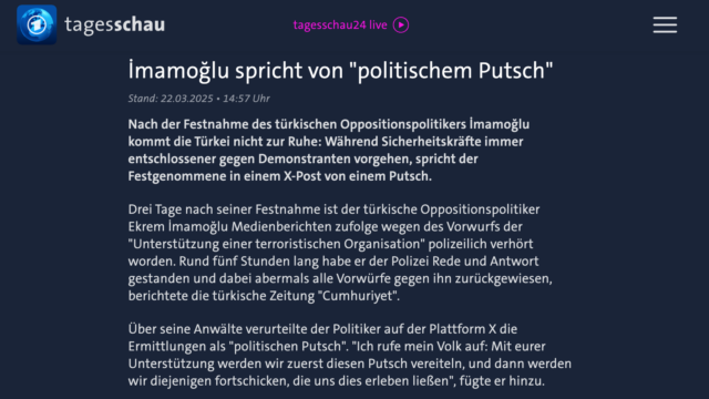 Tagesschau, İmamoğlu protestoları sırasında engellenen X hesaplarını EngelliWeb verileriyle aktardı