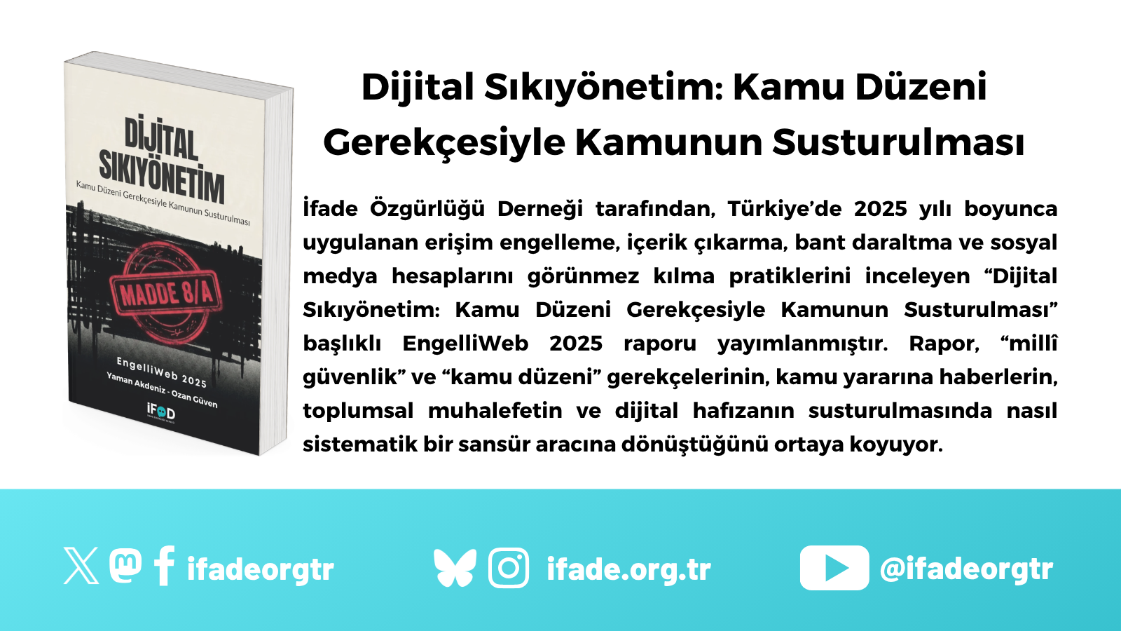 İFÖD, EngelliWeb 2025 raporunu yayımladı
